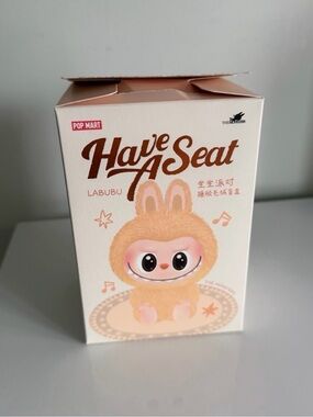 POPMART Labubu "Have A Seat" Plush Toy - purple “zizi”